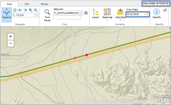 A new temporal view date has been selected.